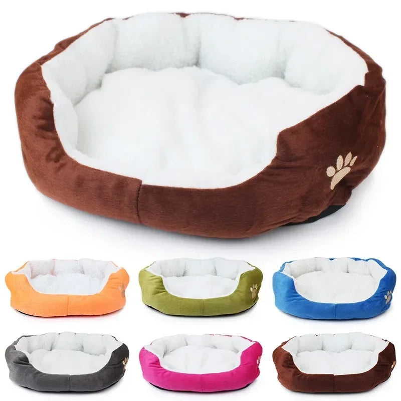 Waterproof Dog Bed Large Fleece Kennel Nest Cozy 6 Colors