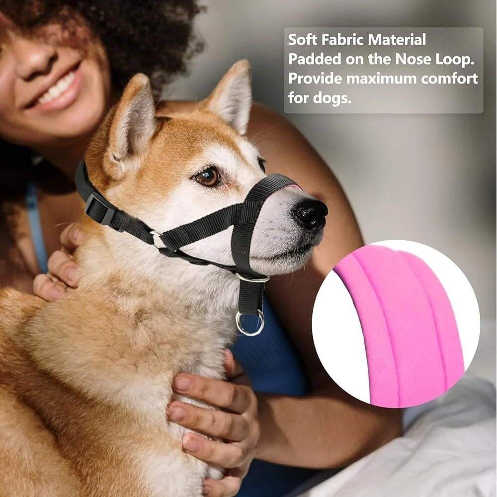 Padded Dog Head Collar Adjustable No Pull Harness