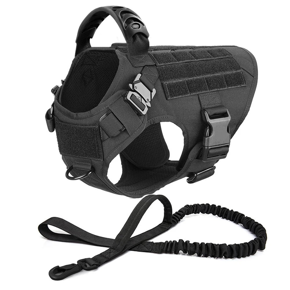 Large Dog Harness And Leash Set Training Walking Vest Dog Harness And Collar For Medium Large Dogs