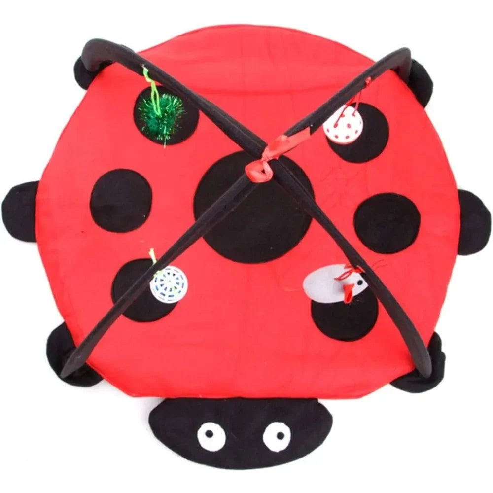 Cat Tent Activity Center with Hanging Toys for Exercise and Play Ideal for Kittens and Small Breeds