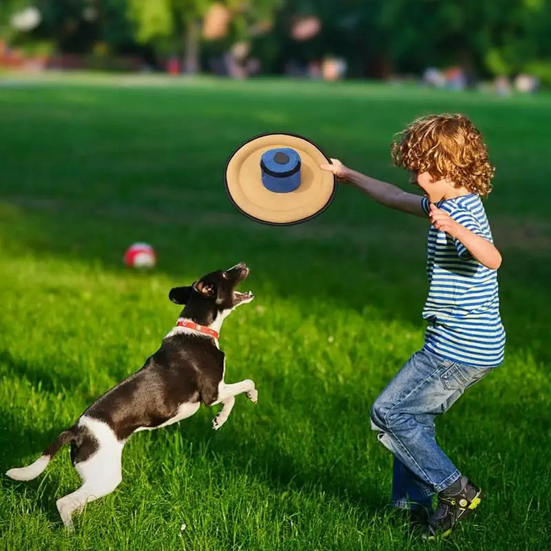 Dog Toy Canvas Flying Disc Interactive Toys