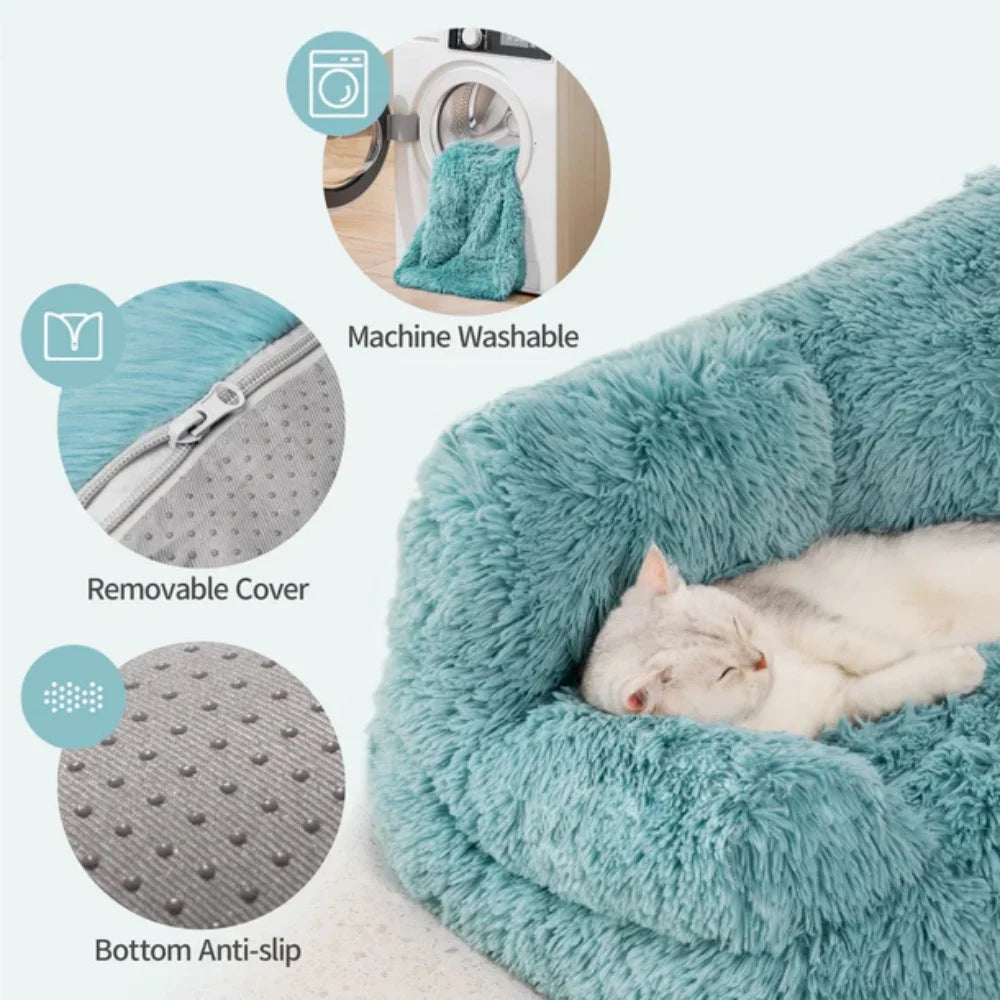 Pet Couch, Bed with Removable Washable Cover