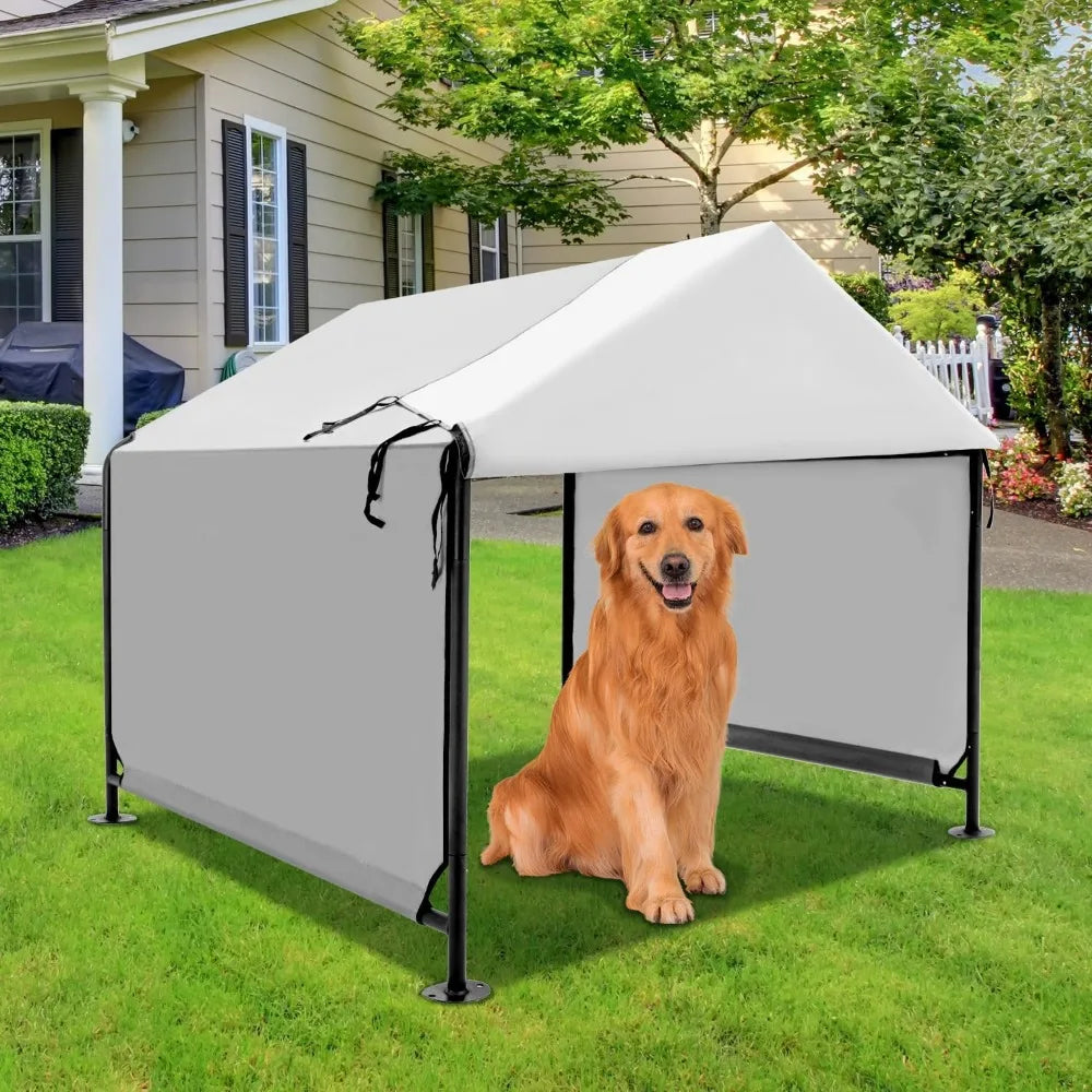 XLarge Outdoor Dog House 4x4 Waterproof Canopy Shelter for Large Dogs