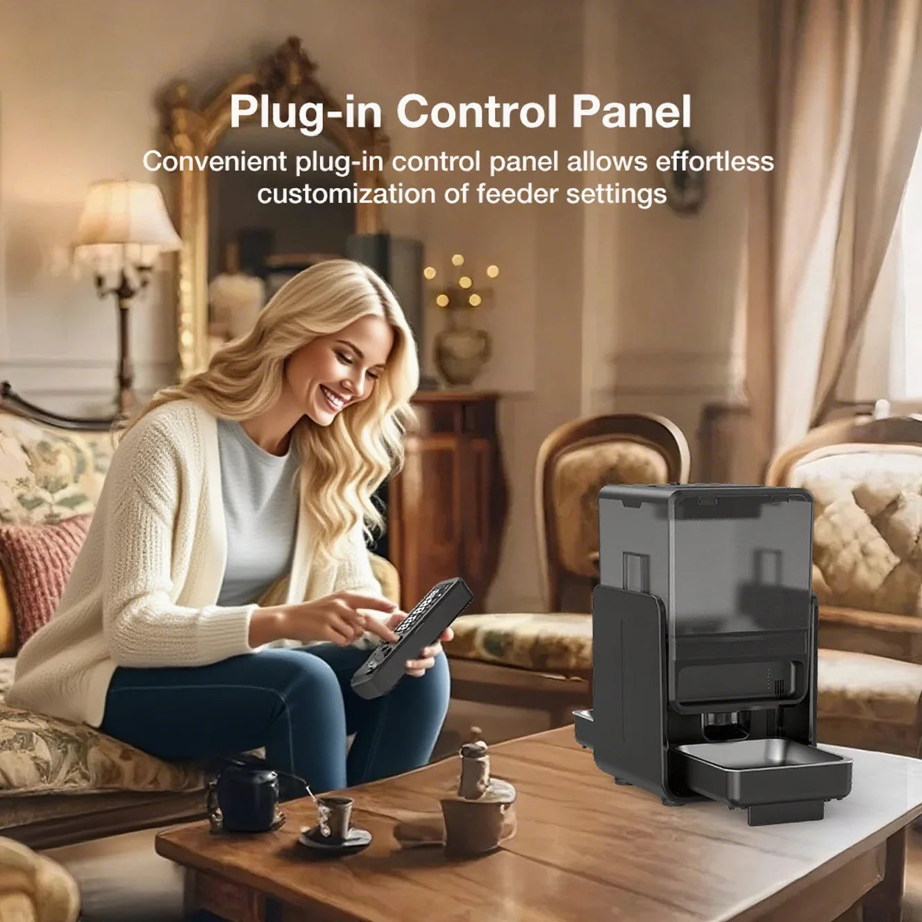 Automatic Pet Feeder for Cats and Dogs with Timed Portions 5L