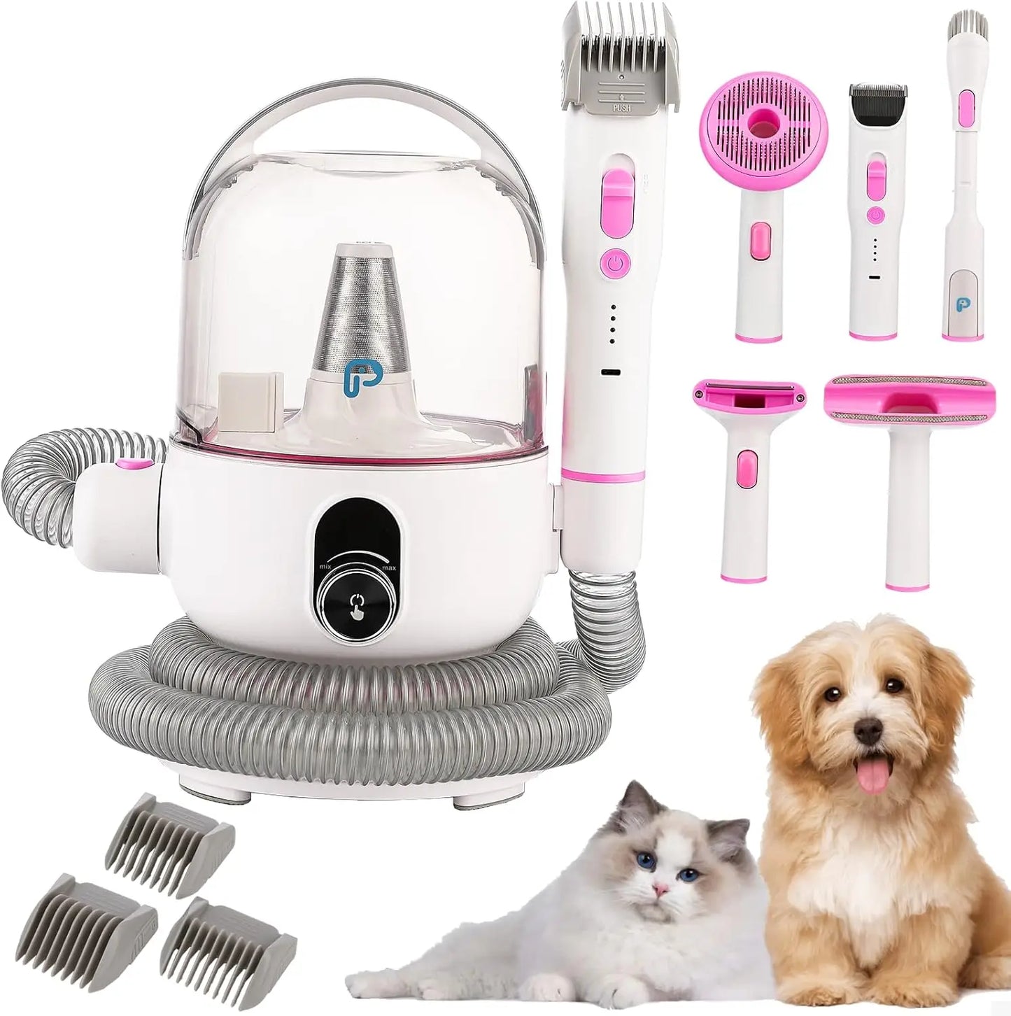Multi-Functional Pet Grooming Kits Hair Vacuum For Dogs, Cats & More