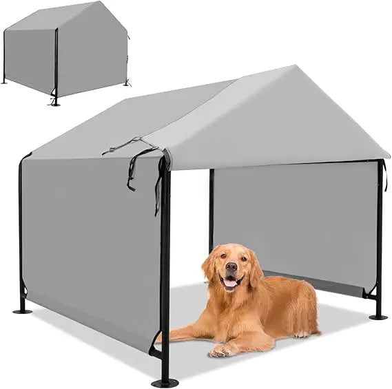 XLarge Outdoor Dog House 4x4 Waterproof Canopy Shelter for Large Dogs
