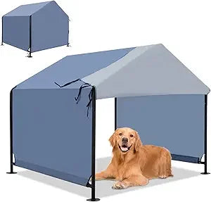 XLarge Outdoor Dog House 4x4 Waterproof Canopy Shelter for Large Dogs