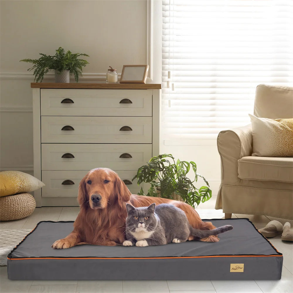 Premium Orthopedic Memory Foam Dog Bed Waterproof Oxford Cloth Available in Multiple Sizes