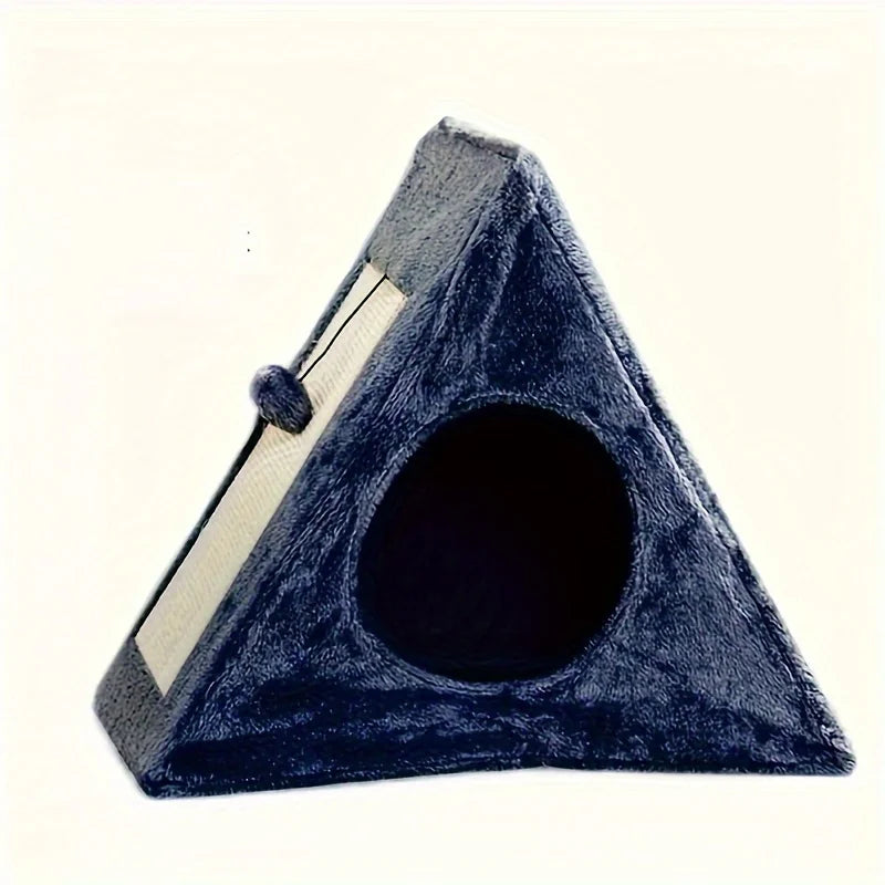 Cozy Cat Bed Under Fifteen Pounds With Scratching Board