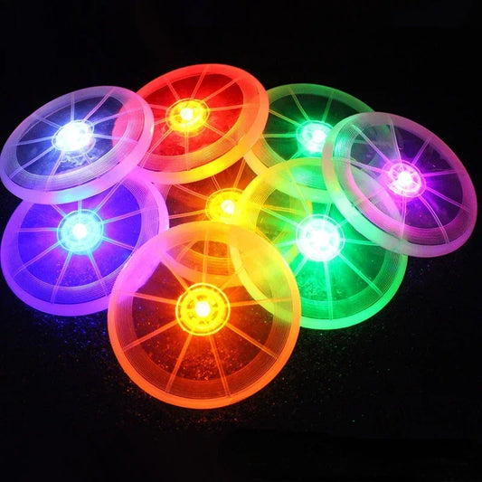 Eco Friendly LED Flying Disc Dog Toy For Training Outdoor Chew