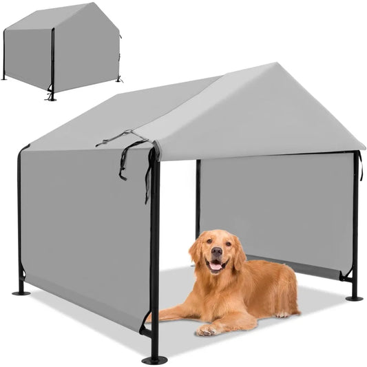 XLarge Outdoor Dog House 4x4 Waterproof Canopy Shelter for Large Dogs