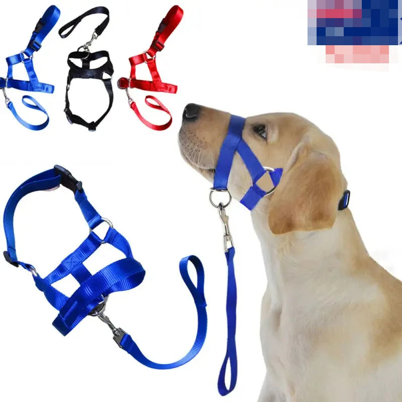 Creative Dog Halter Halti Training Head Collar Gentle Leader Harness Nylon Breakaway