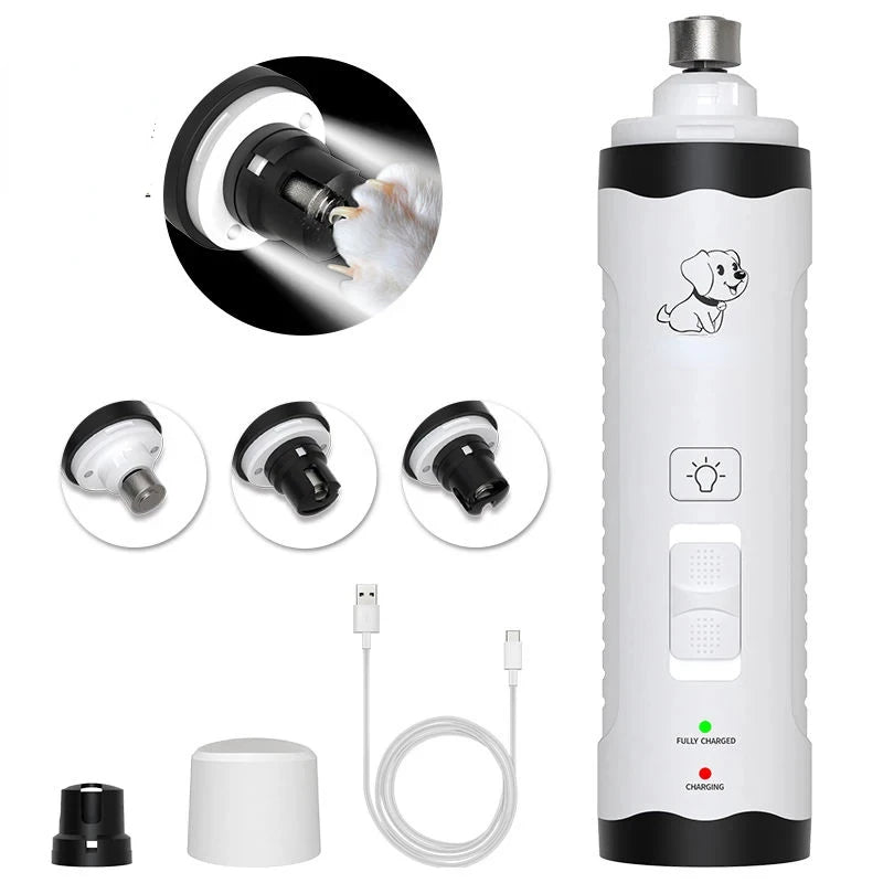 Rechargeable USB Charging Pet Dog Nail Grinders,