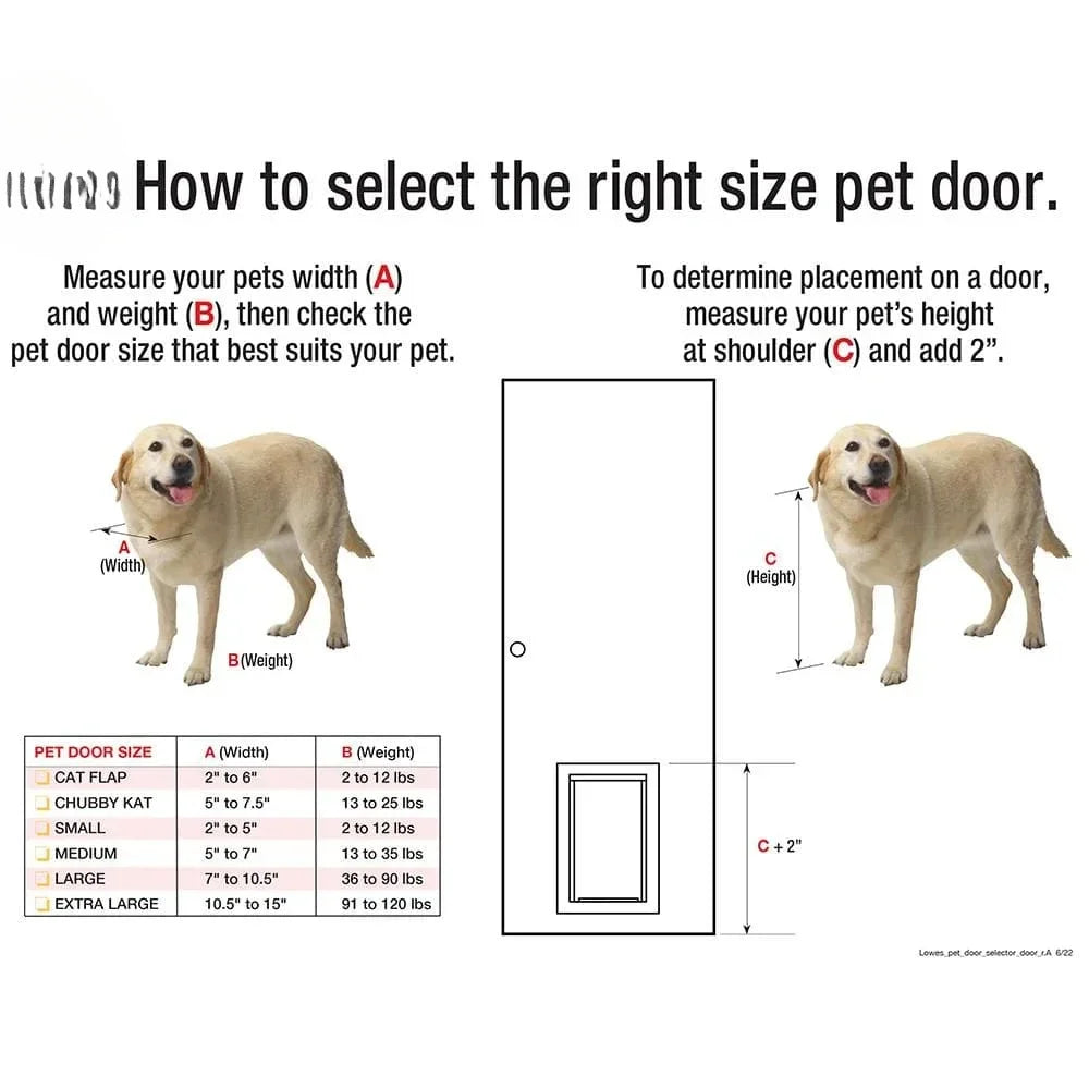 Original Frame Dog and Cats Pet Flap Door