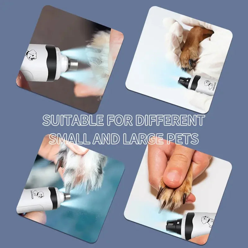 Rechargeable USB Charging Pet Dog Nail Grinders,