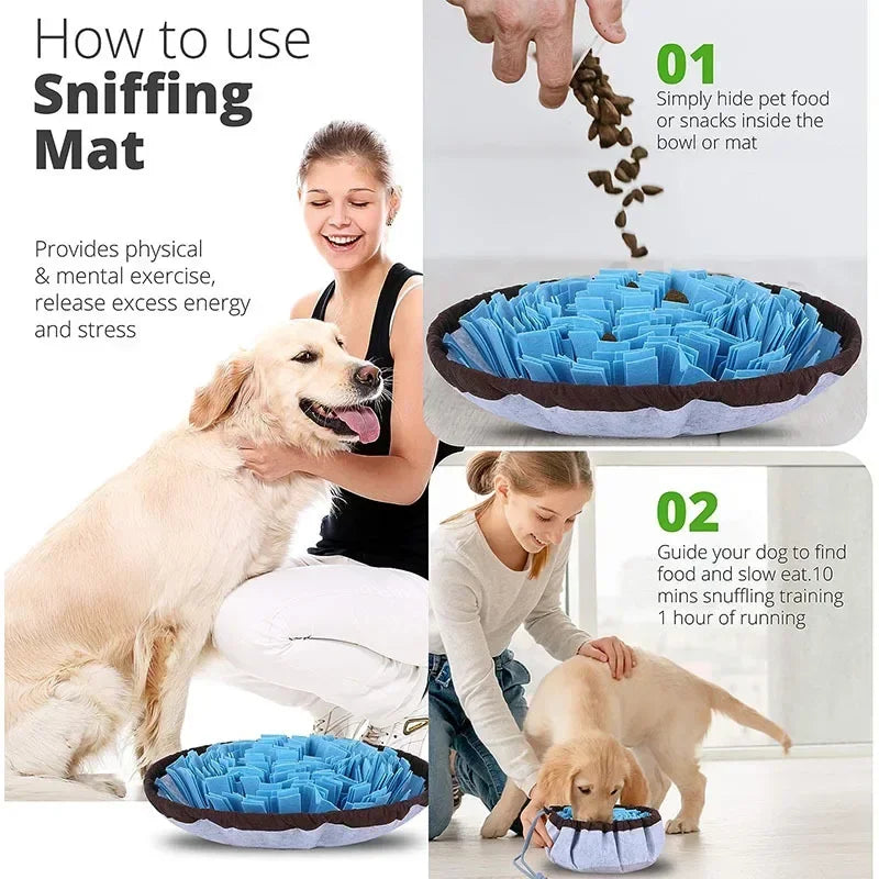 Dogs Snuffle Mat Pet Leak Food Anti Choking Mat for Dog Training