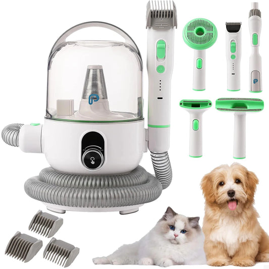 Pet Grooming Kit With 2L Vacuum Suction And 5 Tools