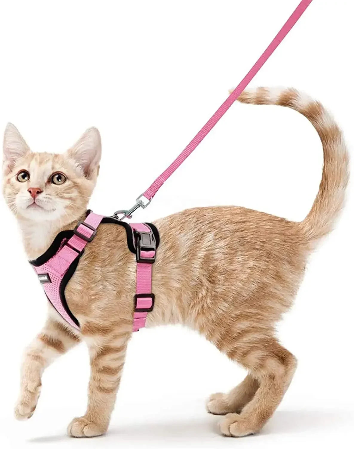 ATUBAN Reflective Breathable Cat Harness And Leash Walking