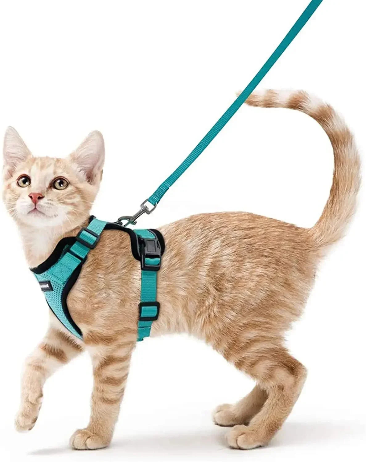 ATUBAN Reflective Breathable Cat Harness And Leash Walking