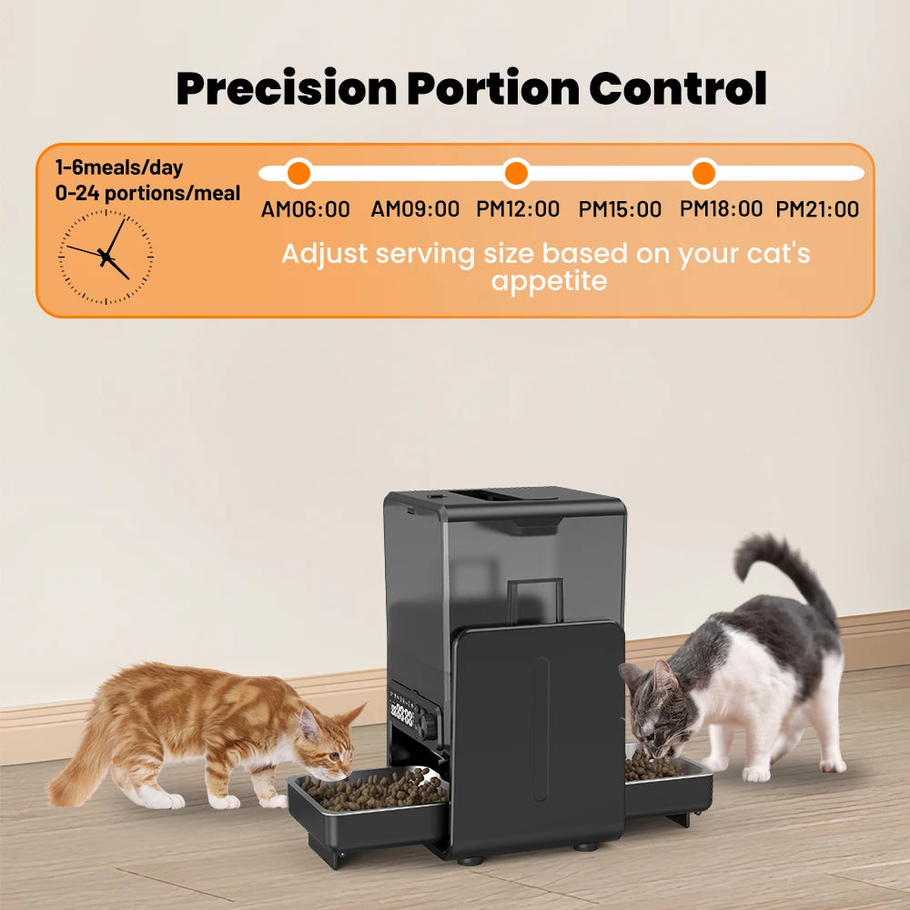 Automatic Pet Feeder for Cats and Dogs with Timed Portions 5L