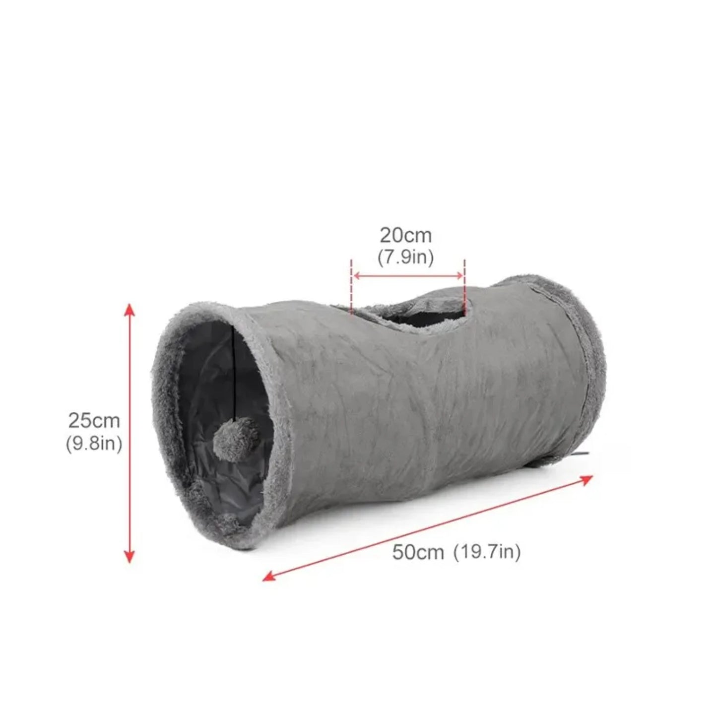 Collapsible Cat Tunnel Tube, Play Tent Cat Toy Indoor, Puppy Plush Ball  Exercising Hiding Training Pet Interactive Supplies