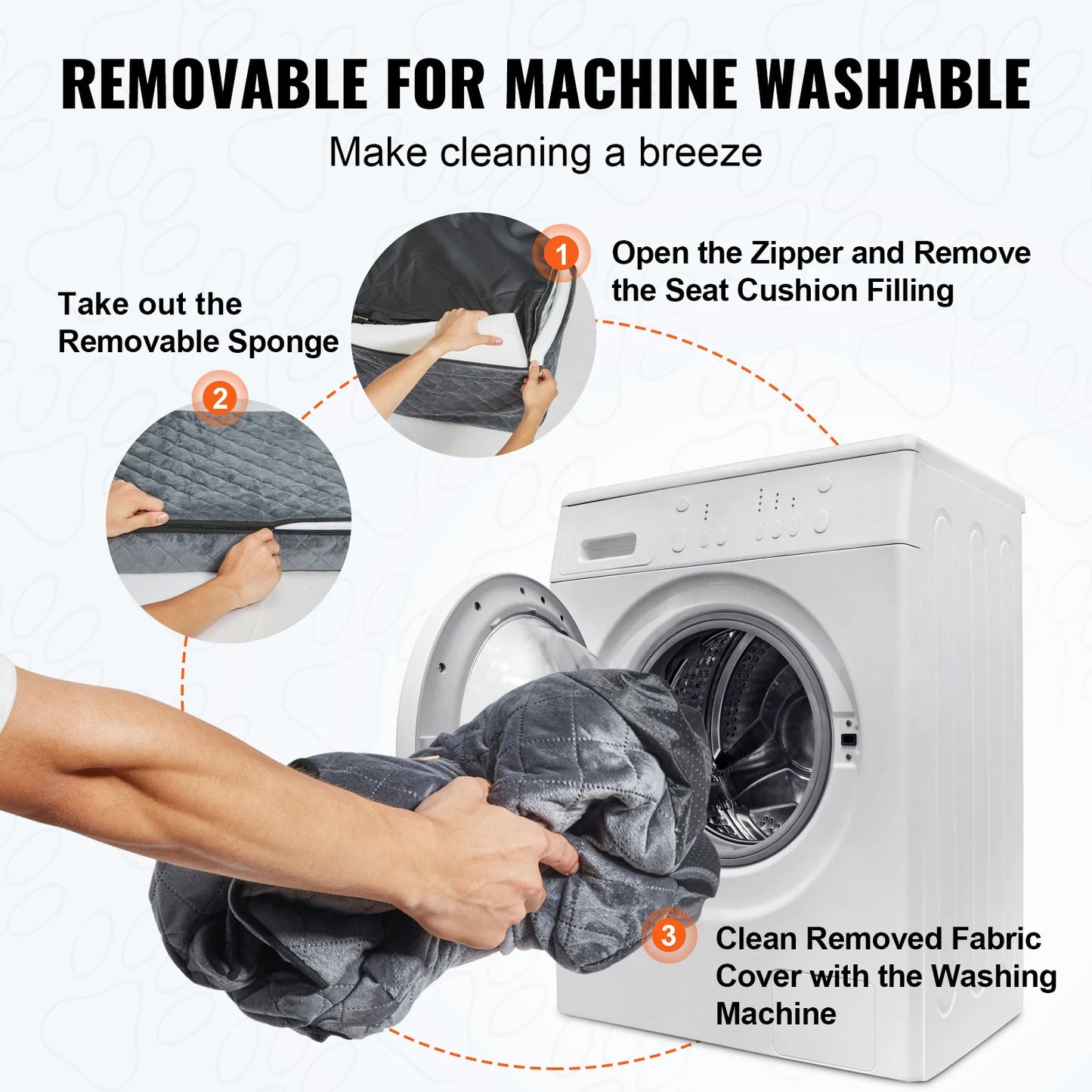 SucceBuy Dog Car Seat Booster With Pocket For Medium Large Dogs Up To 55 Lbs