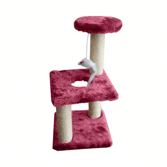 Cat Tree Condo Tower Activity Center with 2 Level Sisal Scratching Posts and Cozy Perches