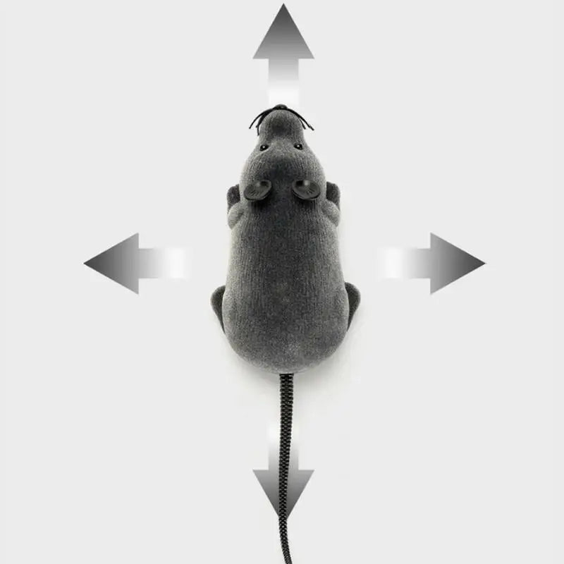Remote Control Mouse for Cats Battery Powered Squeaky Toy