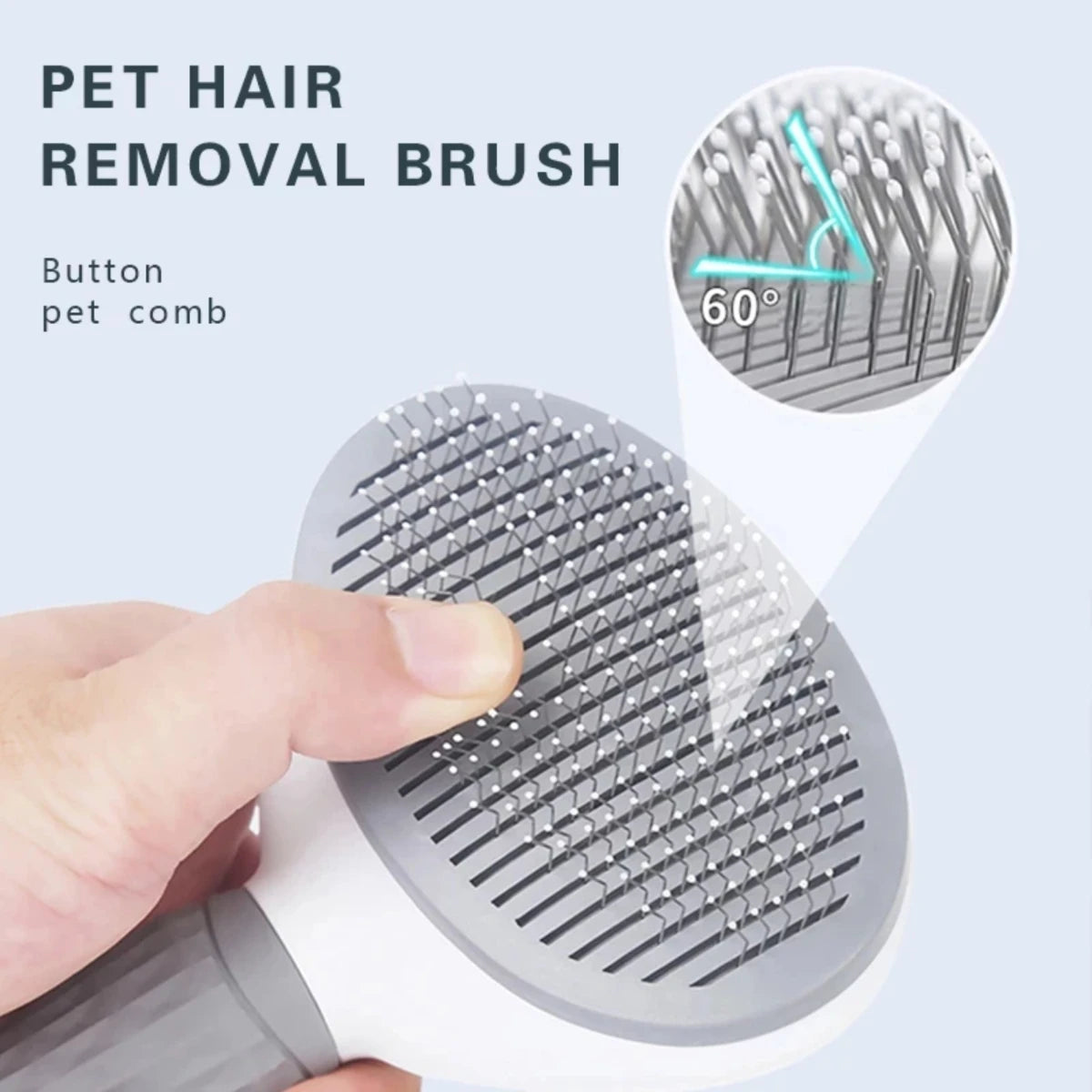 Pet Brush Cat Dog Needle Comb Long Hair Cleaning Stainless Steel Grooming