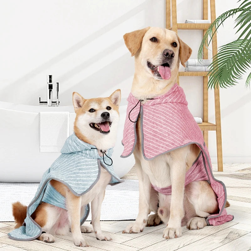 Pet Bathrobe Coat Fast Water Absorbent Towel