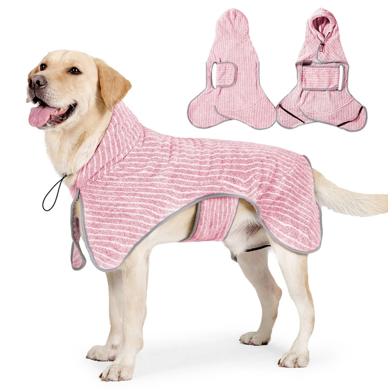 Pet Bathrobe Coat Fast Water Absorbent Towel