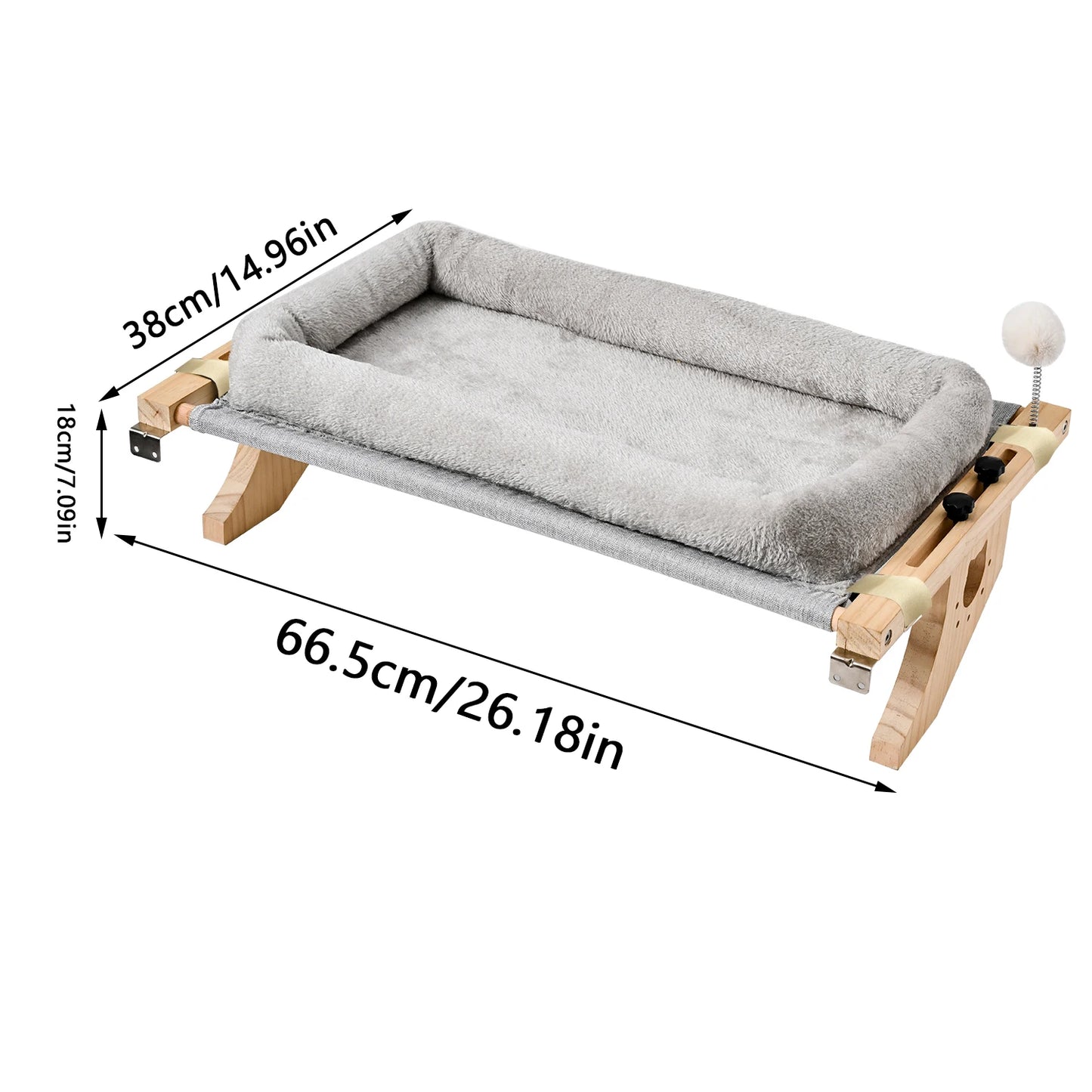 Cat Mattress, Window Hammock Design, Double-Sided Bed