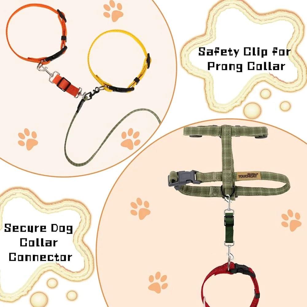 8 Pack Dog Collar Safety Clips Prong Harness
