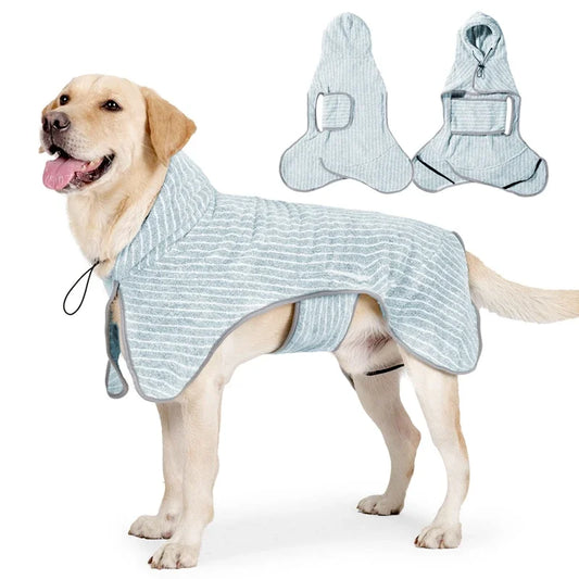 Pet Bathrobe Coat Fast Water Absorbent Towel