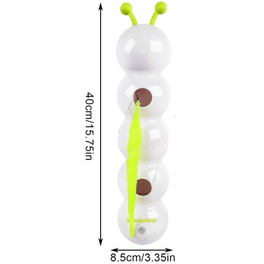 Caterpillar Teasing Cat Toy Motion Activated Rechargeable Automatic Toy for Indoor Cats