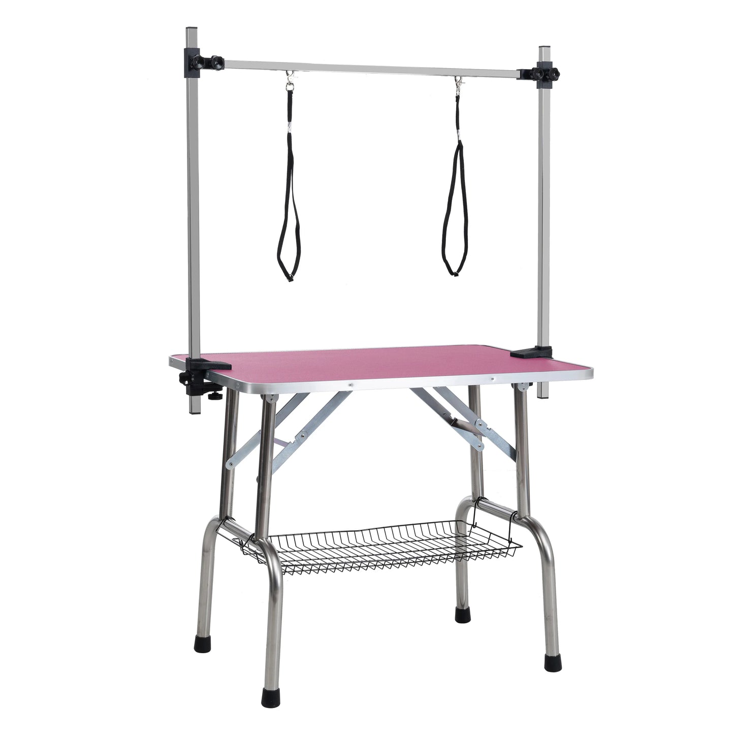 36"-46" Professional Dog Pet Grooming Table Adjustable Heavy Duty Portable w/Arm & Noose & Mesh Tray