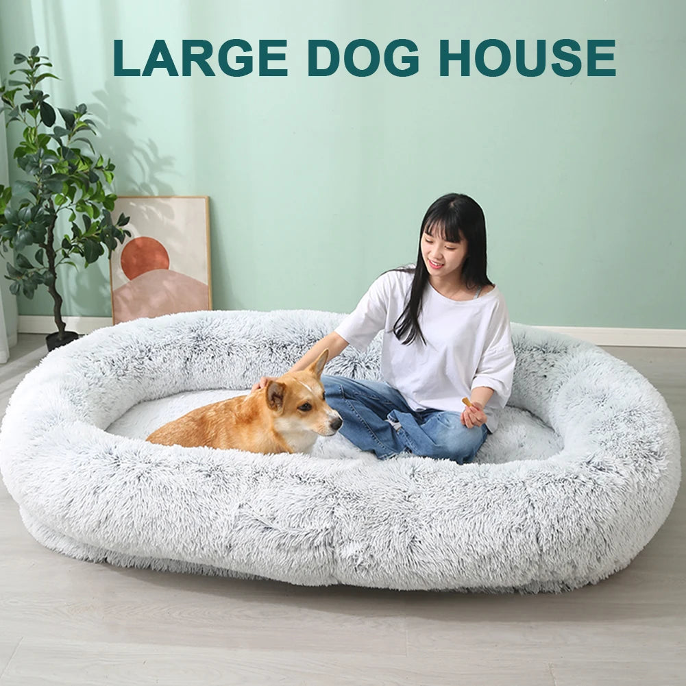 Large human dog bed Sofa adult size, extra large for children, waterproof and washable, non slip, gray 41.34inx32cm/12.6in ﻿