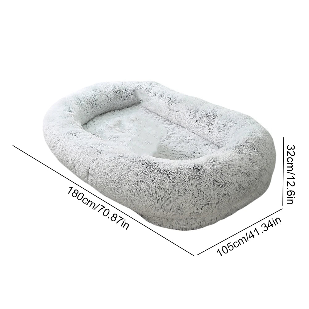 Large human dog bed Sofa adult size, extra large for children, waterproof and washable, non slip, gray 41.34inx32cm/12.6in ﻿