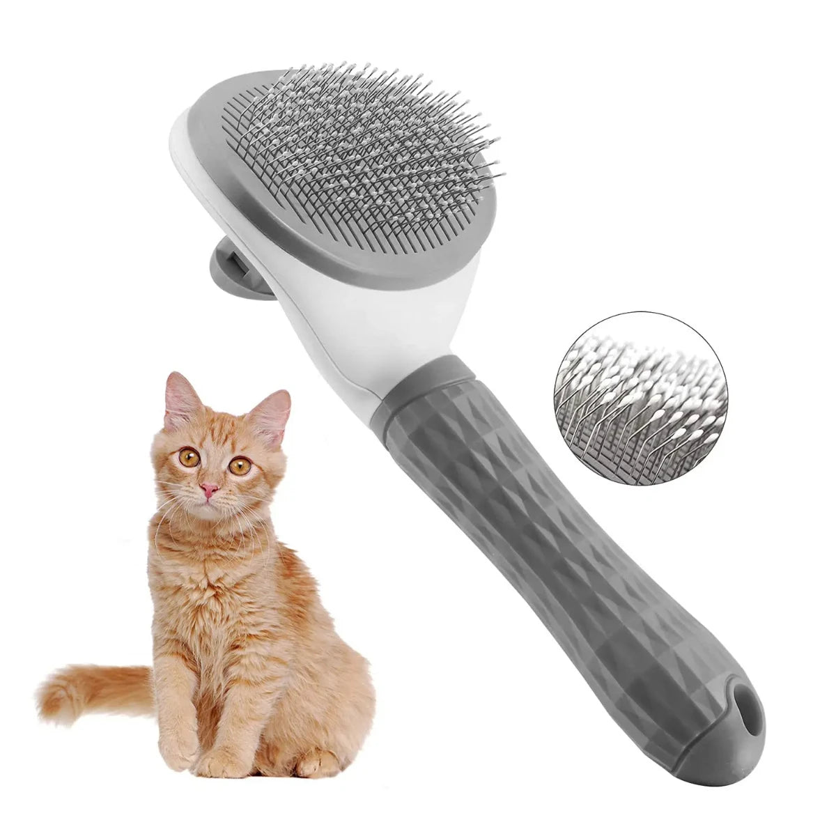 Pet Brush Cat Dog Needle Comb Long Hair Cleaning Stainless Steel Grooming